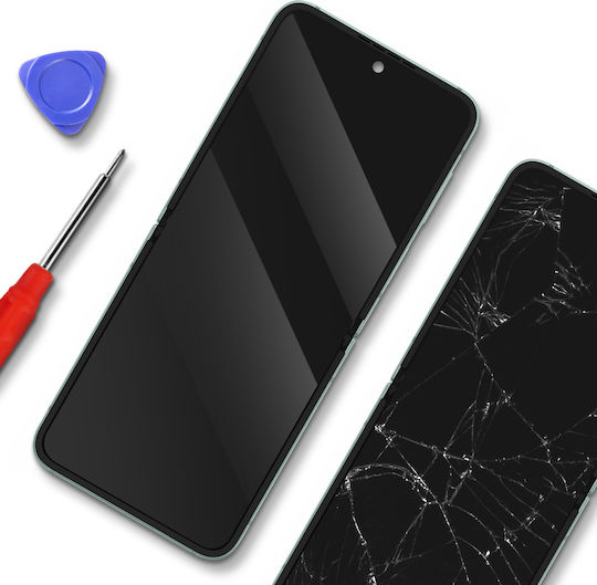 Samsung Ecran Amoled Complet Interior Galaxy Z Flip 6 Service Pack Verde Apă