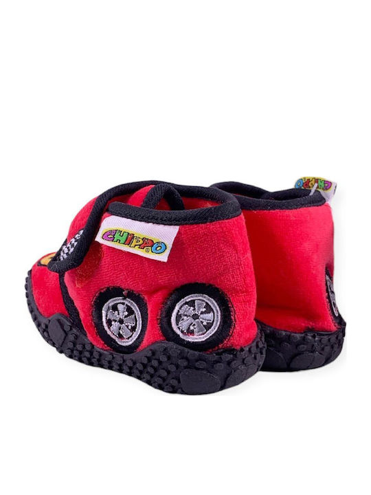 Kinderhausschuhe Stiefel Rot