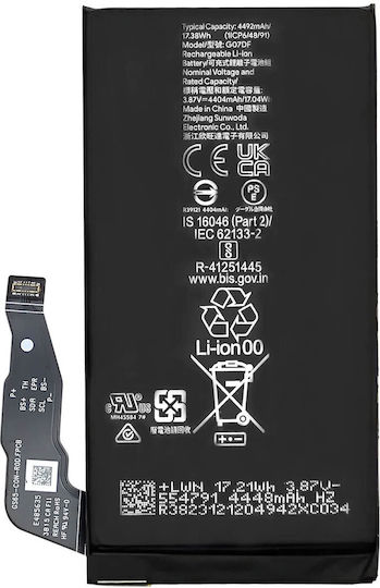 Clappio Replacement Battery Pixel 8a Li-ion 4492mah 3.87v Black