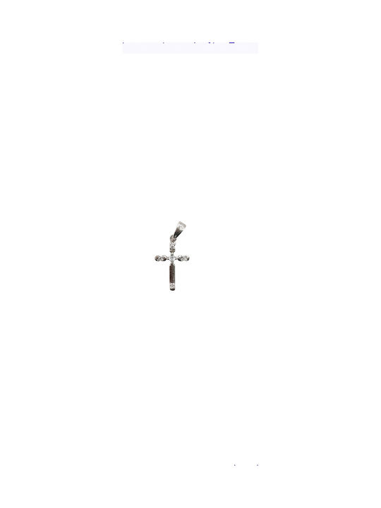 Silbernes Kreuz mit Kette Zirkon Silber 925 Silbernes Kreuz mit Kette Zirkon Silber 925