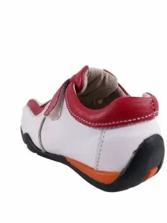 Pantofi copii din piele Albi