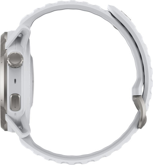 Coros Apex 4 Titan 46mm Wasserdicht Smartwatch mit Pulsmesser (Weiß)