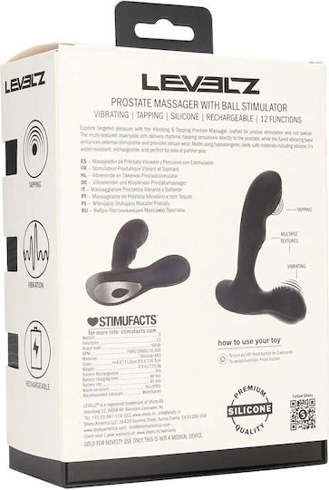 Shots Anal Plug mit Vibration Schwarz