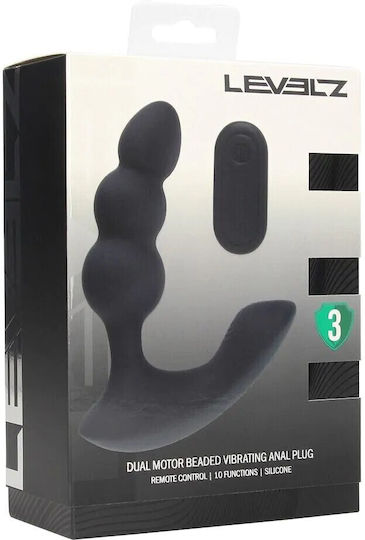 Shots Vibrator Anal Cu Funcție Fără Fir Negru