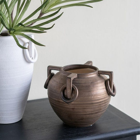 Artekko Decorative Vase Candia Gold 20.5x18x20.5cm