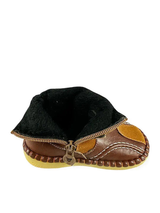 Chippo Baby Booties Brown