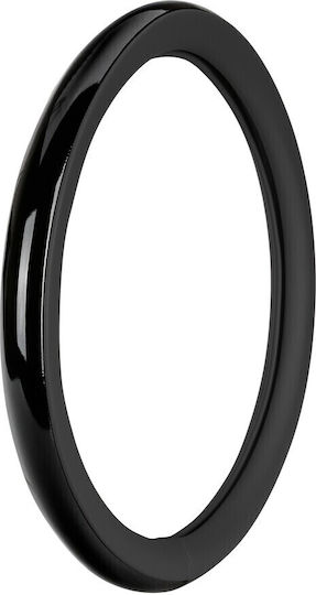 Lampa Car Steering Wheel Cover with Diameter 44-46cm Synthetic Black with Black Stitching