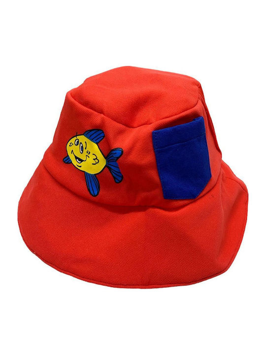 Beco Kids' Hat Bucket Fabric Sunscreen Red