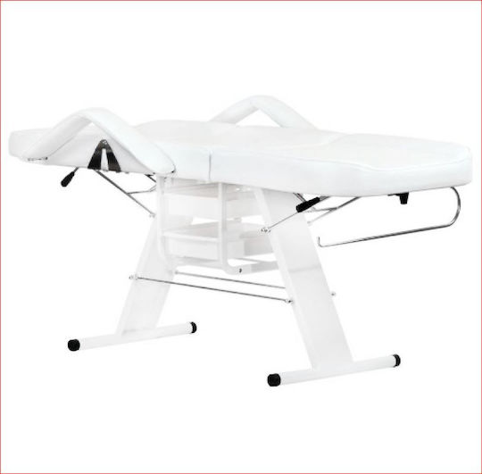 Salon Tech Beauty Chair with Adjustable Height White