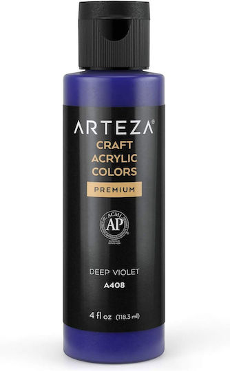 Arteza Acrylfarben Bastel-Farbe A408 Lila 118 Ml