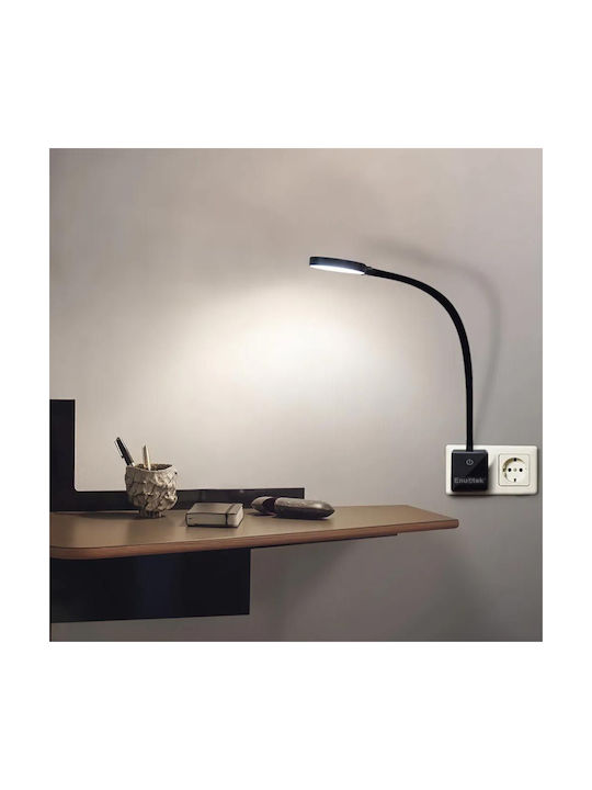 Гъвкава LED Лампа Enuotek *5453106 8865-48 4W 350lm 4000K Дистанционно Управление Регулируема Водоустойчива IP20 Стомана Пластмаса Черна Ø 7.5 X 48.5 см