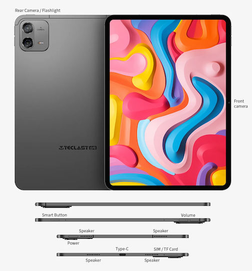 Teclast ArtPad Air 4G 11" Tablet (8GB/128GB) Γκρι