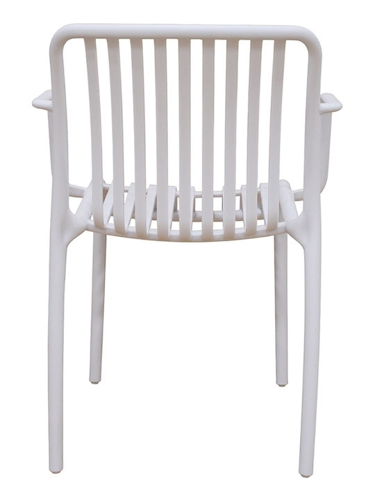 Gartenstühle Polypropylen Parma Weiß 56x56x79cm