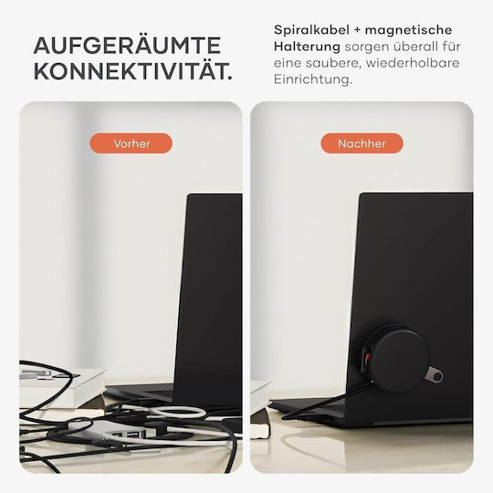 Satechi OntheGo USB-C Docking Station με HDMI 4K PD Ethernet Μαύρο