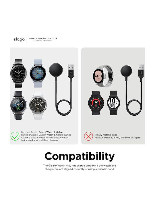 Elago Стойка 5381713 8865-13 Galaxy Watch 2 Силикон Черна 5.5 X 6.5 См