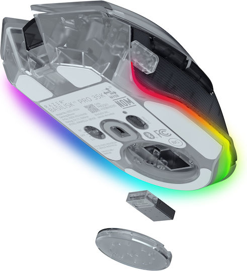 Razer Basilisk V3 Pro 35K Phantom White Edition Wireless RGB Gaming Mouse 35000 DPI Gray