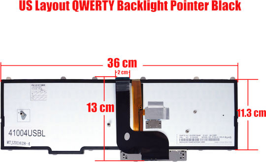 Laptop Keyboard Lenovo Thinkpad P50 P51 P70 P71 00pa370 00pa247 00xh726 00xh720 00xh715 00pa339 00pa407 00pa298 00pa296 US Backlight Pointer Black Code 41004usbl