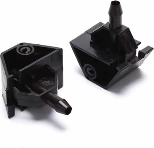 Windshield Washer Nozzle 2 Pieces Universal Black Aria Trade