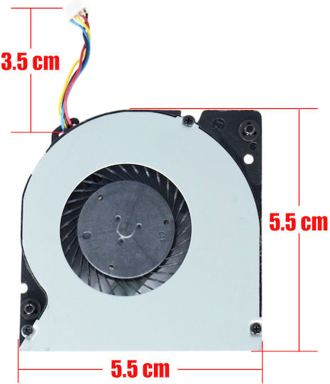 Вентилатор за охлаждане на процесор за лаптоп Intel Nuc Nuc7 Nuc7pjy Nuc7pjyh Nuc7pjyhn Nuc7pjyb Boxnuc7pjyh2 Nuc5i7ryh Eg60070s1-c200-s9a Bazb0508r5u P011 Bsb05505hp-sm 4pin Код 81342