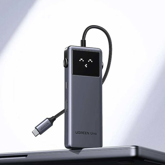 Ugreen CM888 USB-C Docking Station mit HDMI 4K PD Ethernet Gray