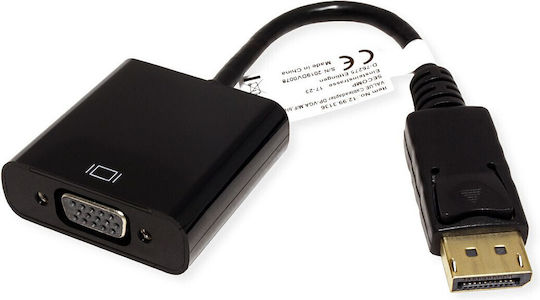 Προσαρμογέας Av Value Adapter Value Displayport-vga Dp Αρσενικό Vga Θηλυκό Παθητικό