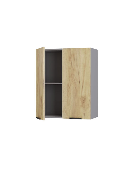 Craft Cabinet Wall Golden Oak 60x32x72cm