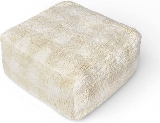 Πουφ Μαξιλάρα Vichy Ivory 30x39x19cm