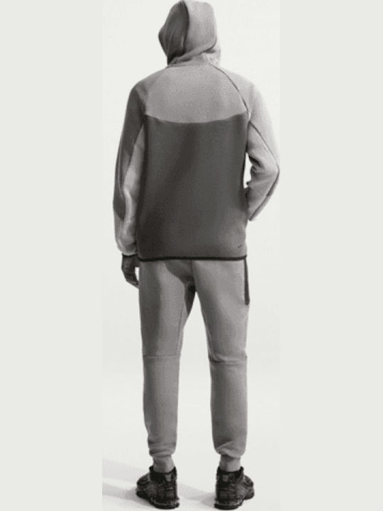 Tech Fleece Cardigan With Grey Hood