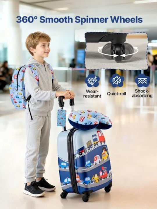 Vevor Reise Koffer Hart Blau Mit 4 Räder Set 5 Stück