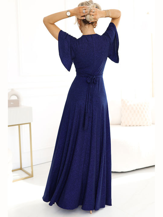 Maxi Φόρεμα για Γάμο / Βάπτιση Navy Blue