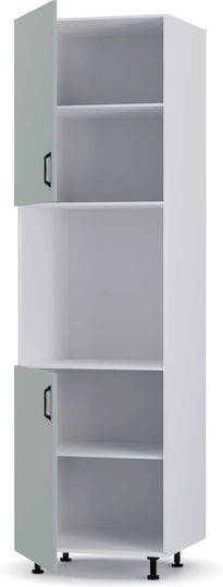 Modest Кухненска Колона Сив 60x57x214бр