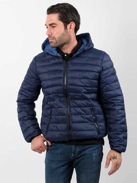 Assn Jacke Puffer Mπλε-pουα