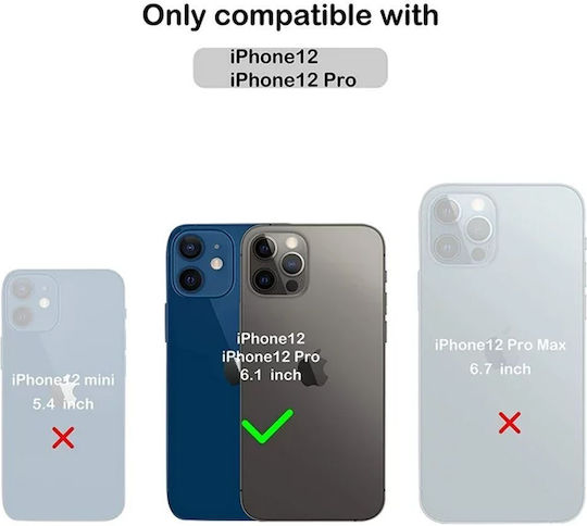 Umschlag Rückseite Kunststoff Blau (iPhone 12 / 12 Pro)