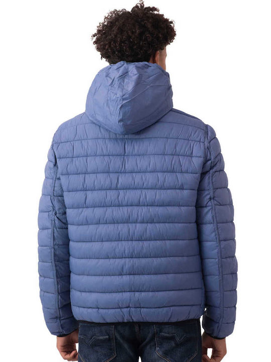 Assn Jacke Puffer Mπλε-pουα