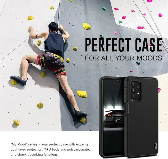 Umschlag Rückseite Kunststoff / Silikon Schwarz (Galaxy A32 5GNokia 1.3)