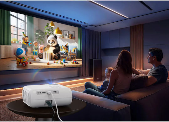Technaxx Proiector LCD Full HD cu Lampă LED cu Wi-Fi și Difuzoare Încorporate TX-332
