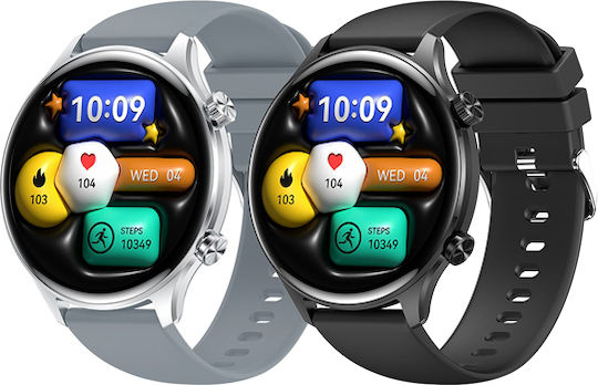 XO J14 Smartwatch with Heart Rate Monitor (Black)