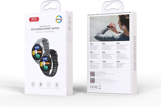 XO J14 Smartwatch mit Pulsmesser (Silber)