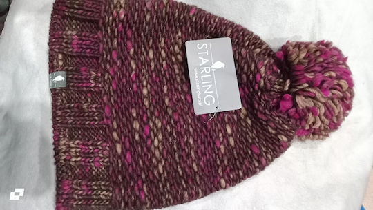 Beanie Γυναικείος Σκούφος Πλεκτός σε Καφέ χρώμα