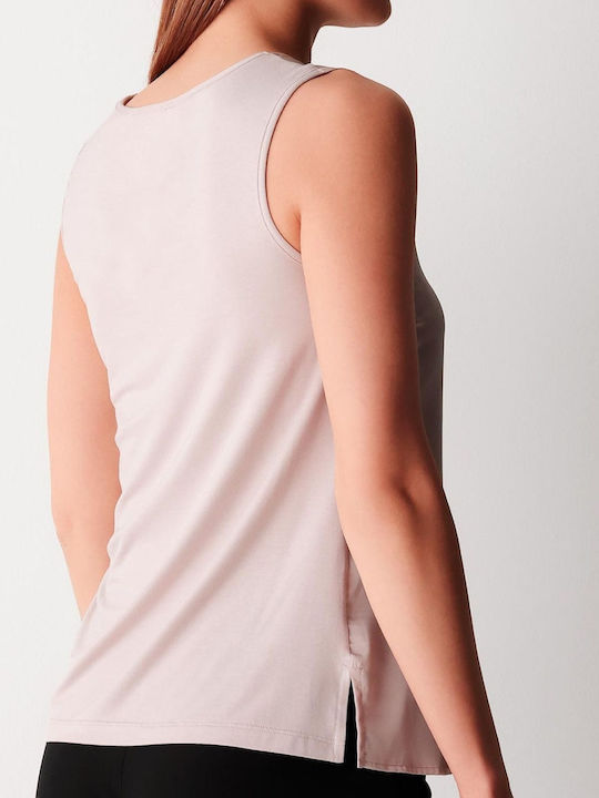 Women's Sleeveless T-Shirt Beige