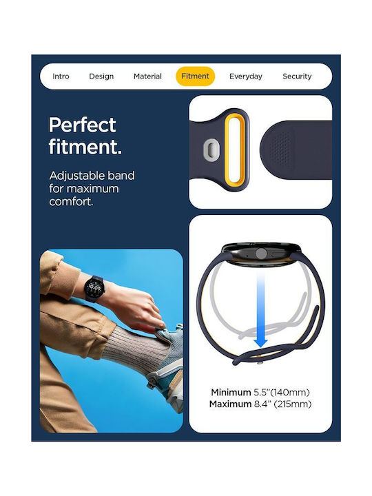 Spigen Nano Pop Armband Silikon Blueberry Navy (Google Pixel Watch 1 / 2 / 3 / 4 41 mm)