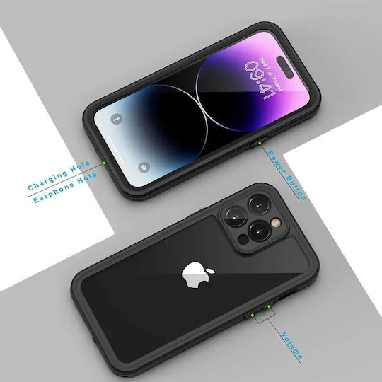 Задна корица Силикон Водоустойчив Черен (iPhone 14 ProNokia 1.3)