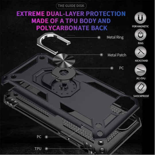 Back Cover Silicone / Plastic 0.3mm Black (iPhone 8/7)