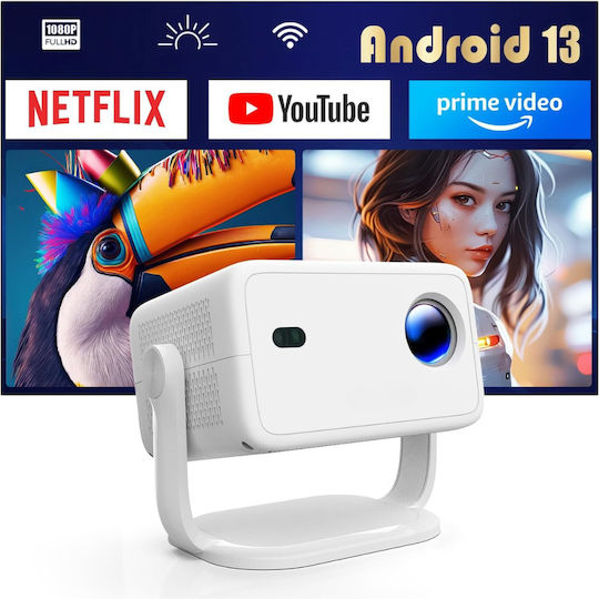 Projektor LCD Full HD Λάμπας LED mit Wi-Fi und Eingebauten Lautsprechern ED504