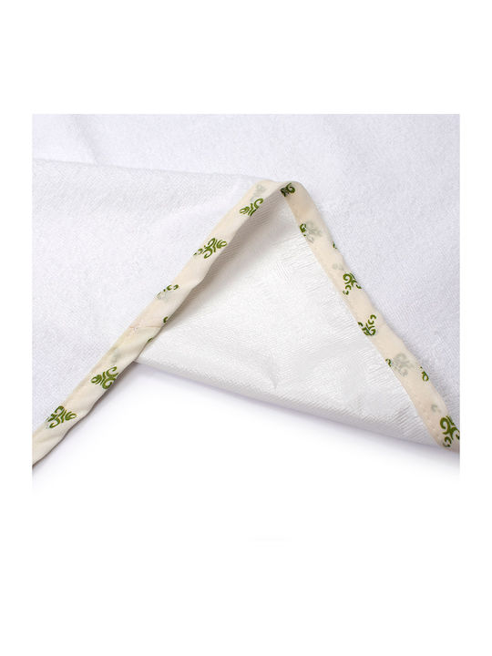 Dimcol Bebe Baby Burp Cloth White/Green White 67x90cm.