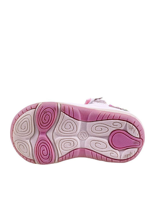 Pantofi copii din piele Albi