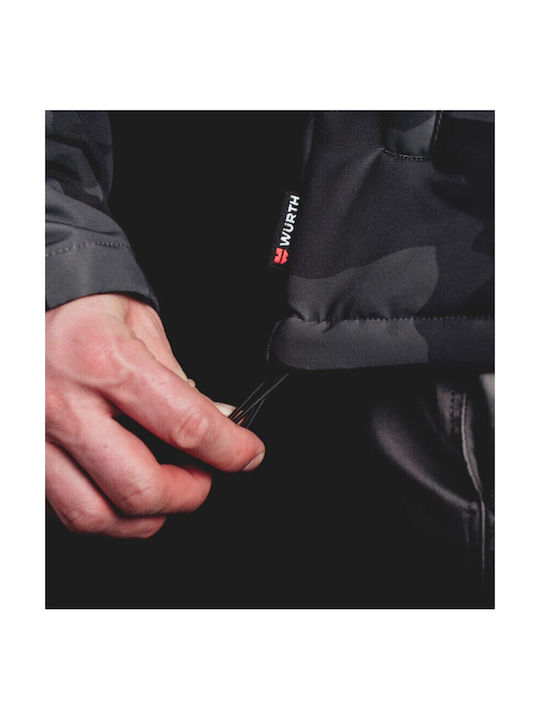 Wurth Start Up Work Jacket Hooded Black
