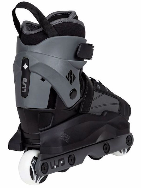 Usd Skate Transformer Inline Adjustable Rollers Black Adults/Kids