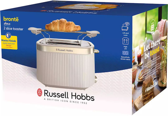 Russell Hobbs Brontë Toaster 2 Schlitze 980W Stein