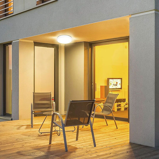 V-TAC Deckenleuchte Badezimmer 25cm Weiß mit Integrierter LED